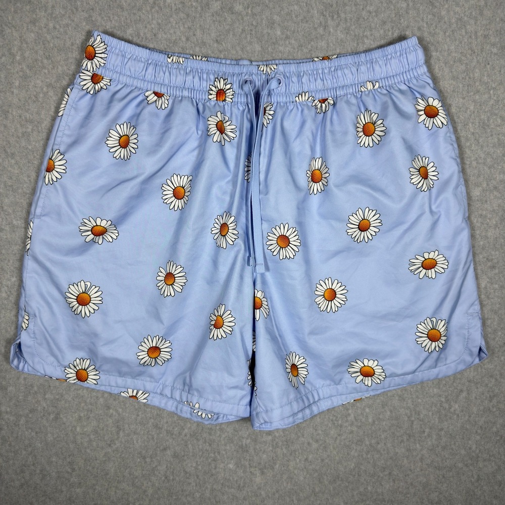 Nike Mens Sportswear Woven Flow Shorts Daisy Floral Blue DM6909-548 Large